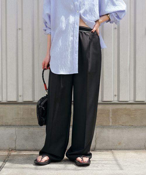 SLY（スライ） スラックス パンツ WASHED CORDUROY FLARE PT
