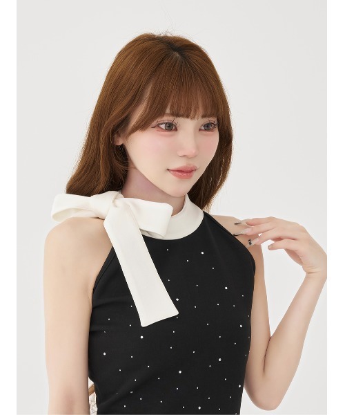 Darich（ダーリッチ） セットアップ ビジューリボンプリーツミニ
