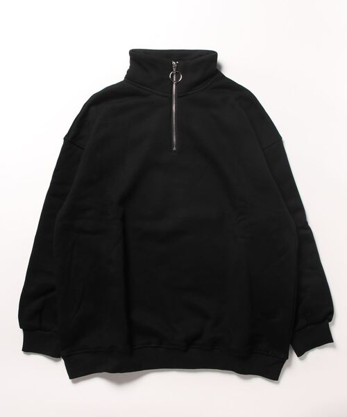 「aimoha」 スウェットカットソー MEDIUM ブラック レディース_画像8