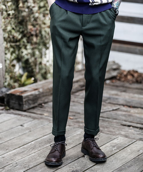 「MR.OLIVE」 スラックス SMALL グレー メンズ_画像8