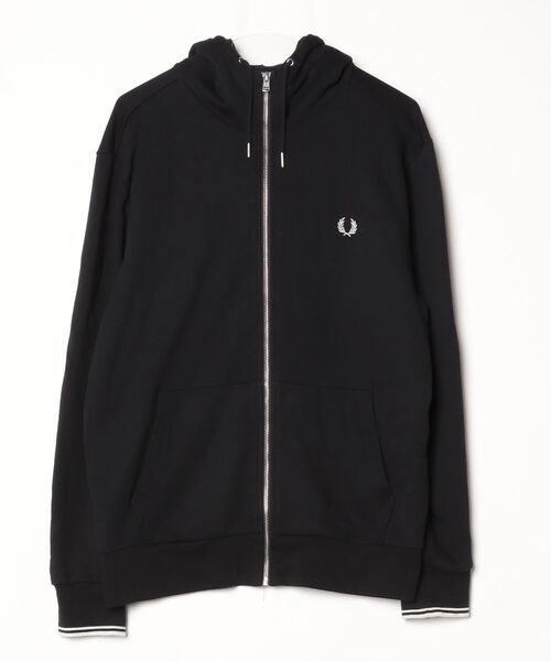 FRED PERRY（フレッドペリー） ジップアップパーカー L ブラック