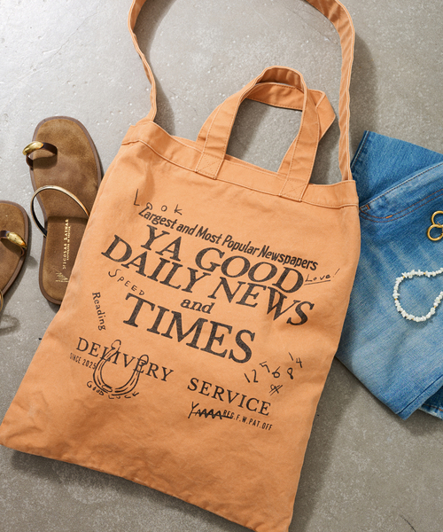 トートバッグ 「WEB限定 / 追加」YA GOOD IDEAS YA GOOD DAILY NEWS TIMES 2 レディースの画像
