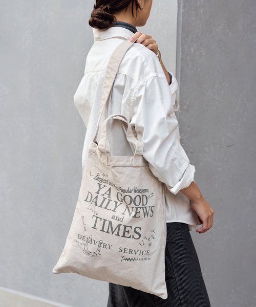 トートバッグ 「WEB限定 / 追加」YA GOOD IDEAS YA GOOD DAILY NEWS TIMES 2 レディースの画像