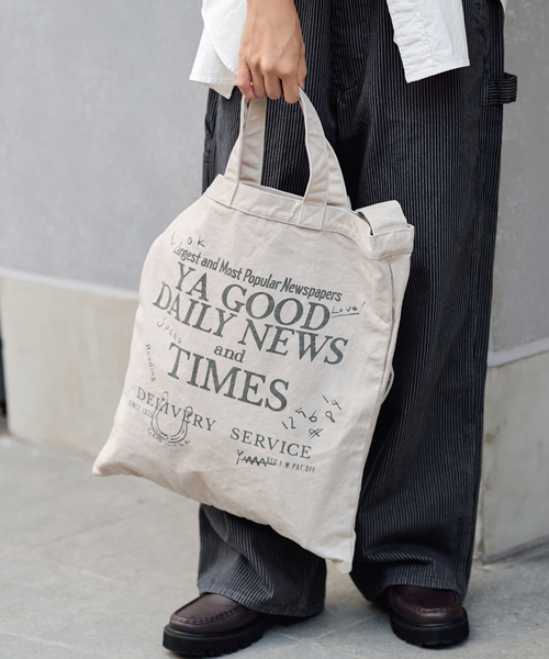 トートバッグ 「WEB限定 / 追加」YA GOOD IDEAS YA GOOD DAILY NEWS TIMES 2 レディースの画像