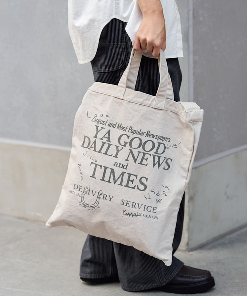 トートバッグ 「WEB限定 / 追加」YA GOOD IDEAS YA GOOD DAILY NEWS TIMES 2 レディースの画像