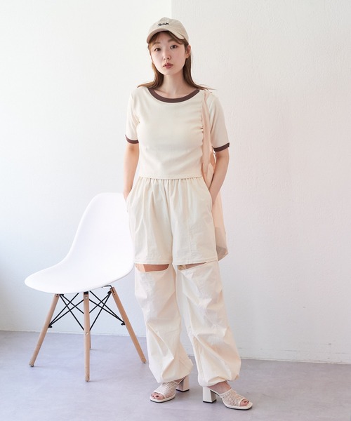 「MILLER」 半袖Tシャツ FREE アイボリー レディース_画像3