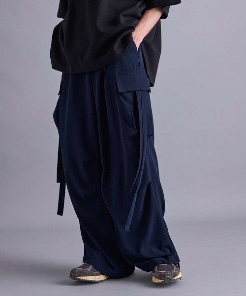 「JUNRED」 カーゴパンツ L ネイビー メンズ_画像4