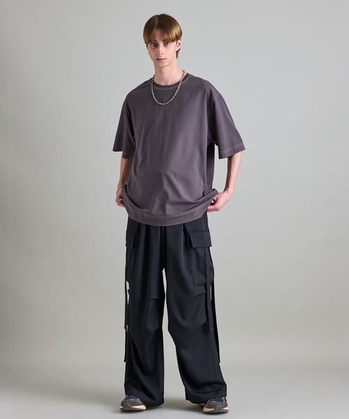「JUNRED」 カーゴパンツ L ネイビー メンズ_画像6