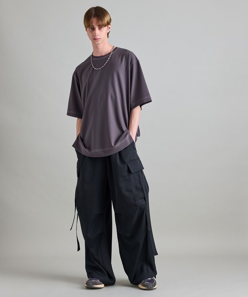 「JUNRED」 カーゴパンツ L ネイビー メンズ_画像7