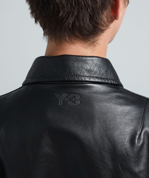 Y-3 ブルゾン アウター LEATHER BLOUSON メンズ : ZOZOTOWN Yahoo!店