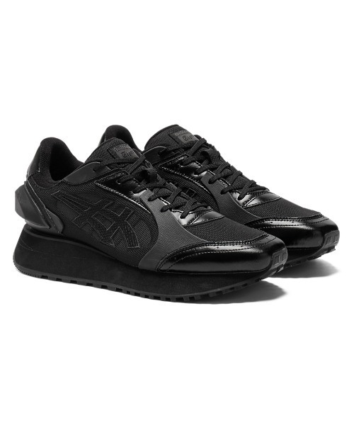 「Onitsuka Tiger」 ローカットスニーカー 28 ブラック×グレー レディース_画像2
