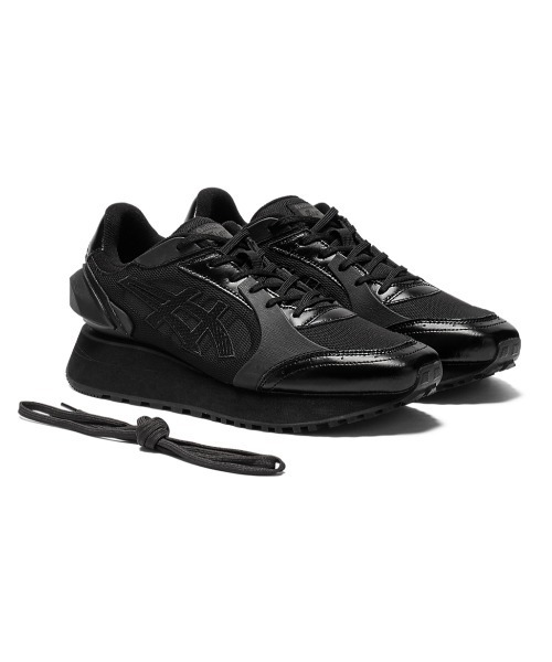「Onitsuka Tiger」 ローカットスニーカー 28 ブラック×グレー レディース_画像4
