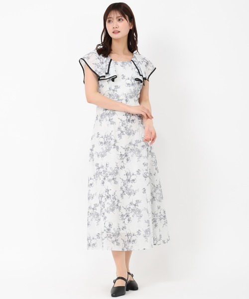 「MISCH MASCH」 ノースリーブワンピース M ベージュ レディース_画像4