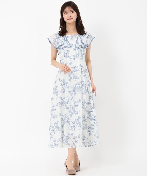 「MISCH MASCH」 ノースリーブワンピース M ベージュ レディース_画像6
