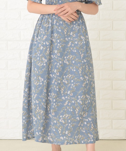 Lace Ladies ワンピース 小花柄半袖レトロワンピース : ZOZOTOWN