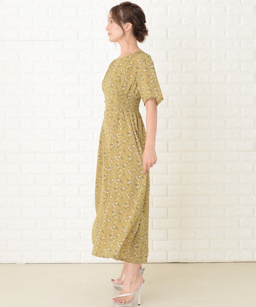 Lace Ladies ワンピース 小花柄半袖レトロワンピース : ZOZOTOWN