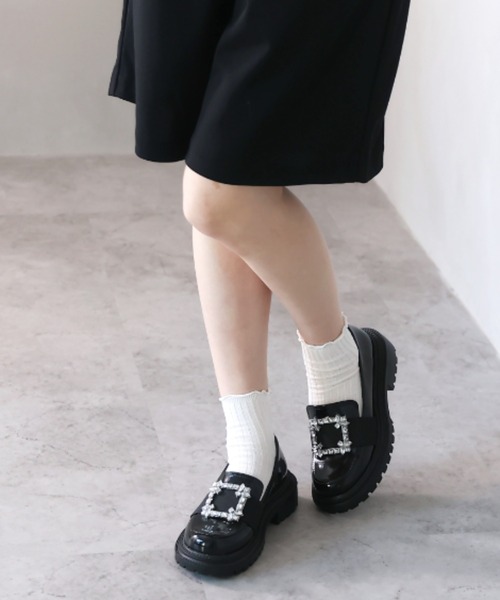 VIVIAN シューズ ドレスシューズ レディース 厚底ビジュー