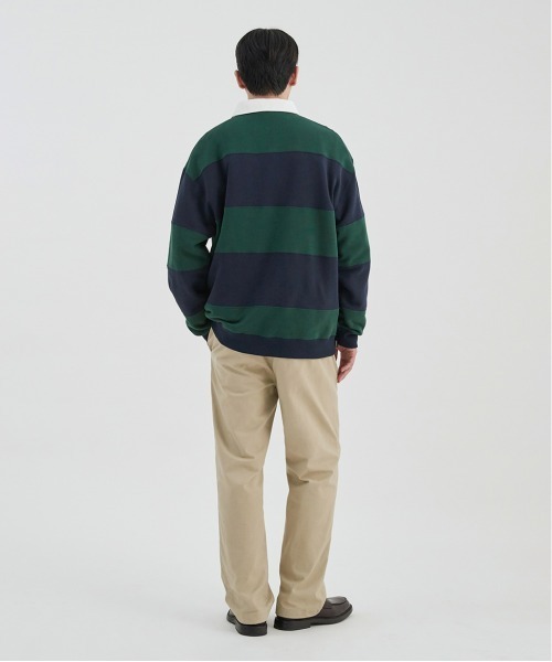 COVERNAT トレーナー スウェット 「COVERNAT」STRIPE RUGBY