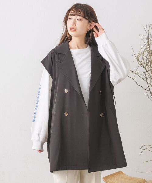RETROGIRL ベスト ジレ 2wayトレンチベスト レディース