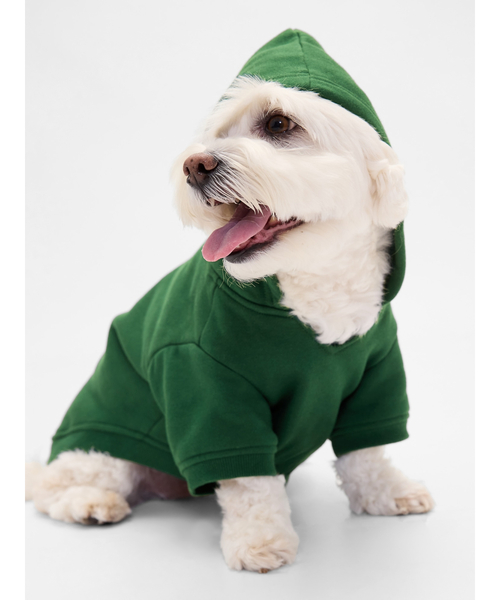 GUCCI dog 犬服　ロゴ　パーカー　チャック付き　羽織り LOGOS（ ロゴス）もちのびボックスロゴパーカー | 犬服・ドック