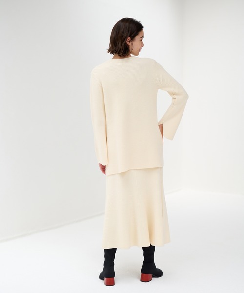 LANVIN en Bleu / ランバン オン ブルー 【セットアップ対応商品】フレアチュニックニット セットアップ対応商品】フレアチュニックニット|LANVIN en Bleu