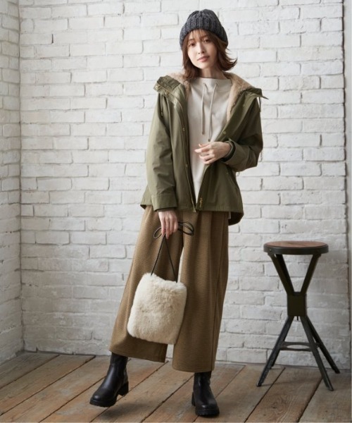 ikka（イッカ） ワイドパンツ パンツ カットジャガードワイド