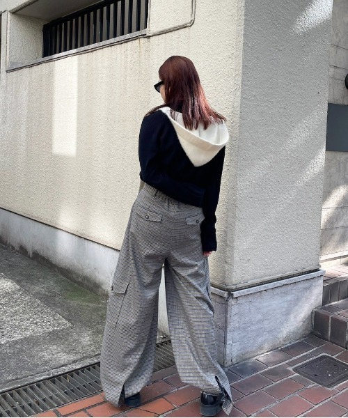 今季購入　UND CHECK CARGO PANTS Ameri カーゴパンツ UND CHECK CARGO PANTS レディース