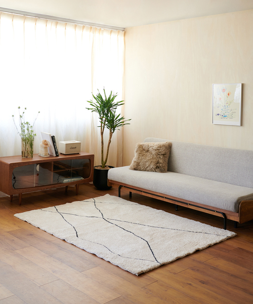 送料込み郵送します　ジャーナルスタンダード　temara テラマ　ラグ journal standard Furniture（ジャーナル スタンダード ファニチャー