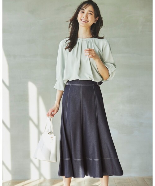 【美品】【洗える】ラッフルレイヤード ブラウス 美品】【洗える】ラッフルレイヤード ブラウス - メルカリ