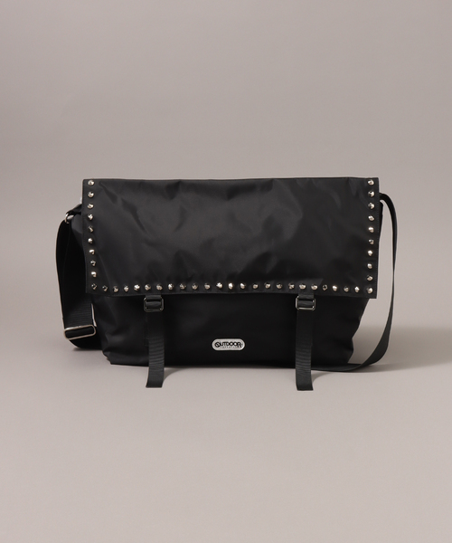 Baggart 黒 レザー フラップ ショルダーバッグ OUTDOOR PRODUCTS ショルダーバッグ バッグ 141107 スタッツ