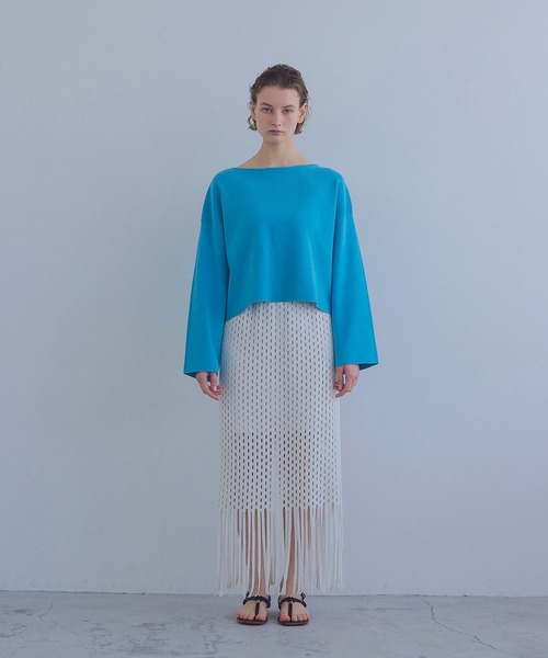 venit（ヴェニット） スカート VENIT / lace fringe skirt(レース