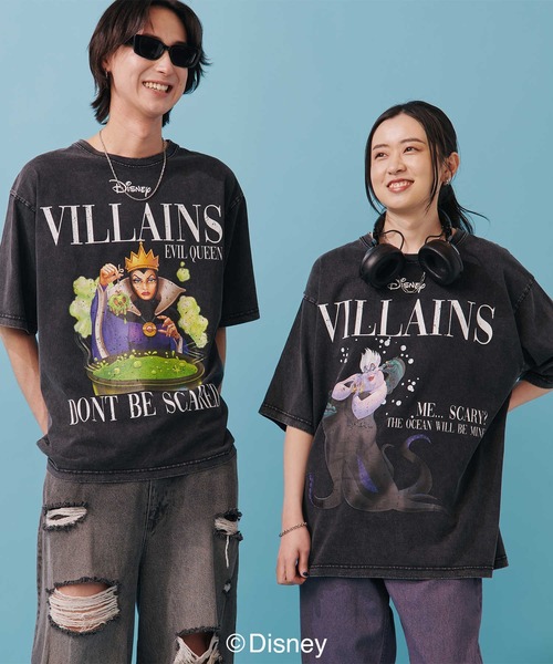 Disney tシャツ 「DISNEY」ヴィランズマガジンTシャツ メンズ