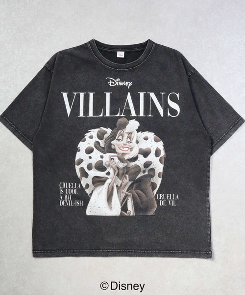 【Disney】Walt Disney World ヴィランズ ロゴ Tシャツ Disney tシャツ 「DISNEY」ヴィランズマガジンTシャツ メンズ