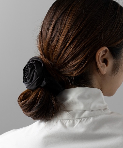 SETUP7 シュシュ 「SETUP7」ローズスクランチヘアーシュシュ KNF