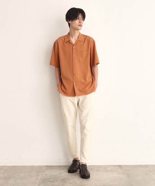 グレー ポリエステル 半袖シャツ 038 SHC09GRY_front_fbdfbe16-c350-