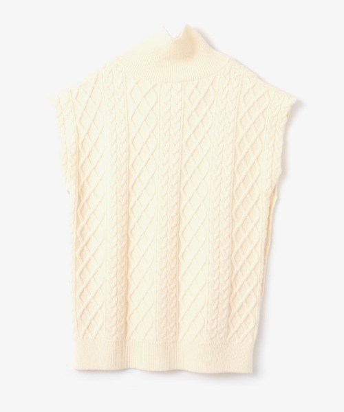 ベスト ジレ atmos pink College Cable Knit Vest / アトモス ピンク カレッジ ケーブル ニット ベスト レディー atmos girls ベスト ジレ pink College Cable Knit Vest