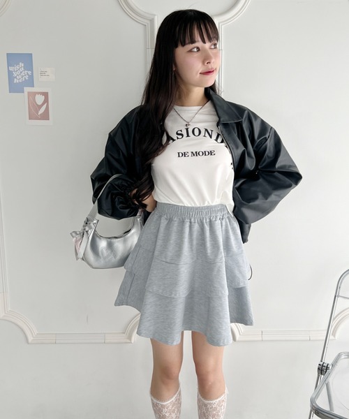 Hauls ハウルズ　デニムミニスカート / ティアードフリル デニムミニスカート | Hauls