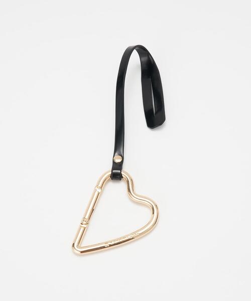 LANVIN en Bleu マルク ハートカラビナリュック ブラック 中古 LANVIN en Bleu マルク ハートカラビナリュック ブラック 中古