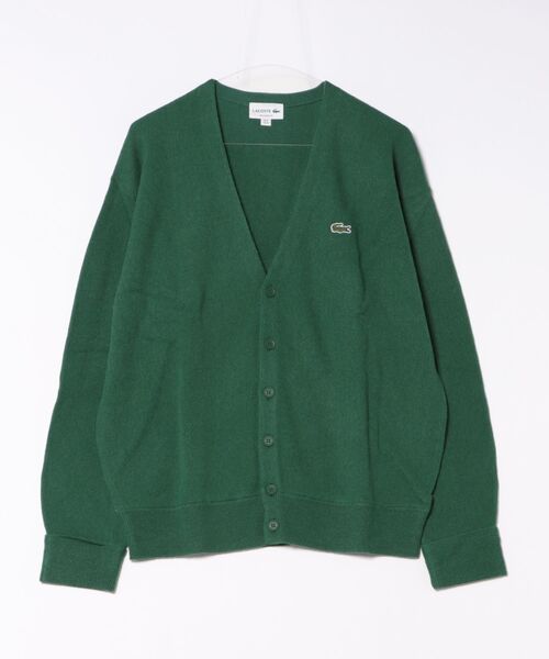 LACOSTE（ラコステ） カーディガン 「LACOSTE」ガーター編ミVネック