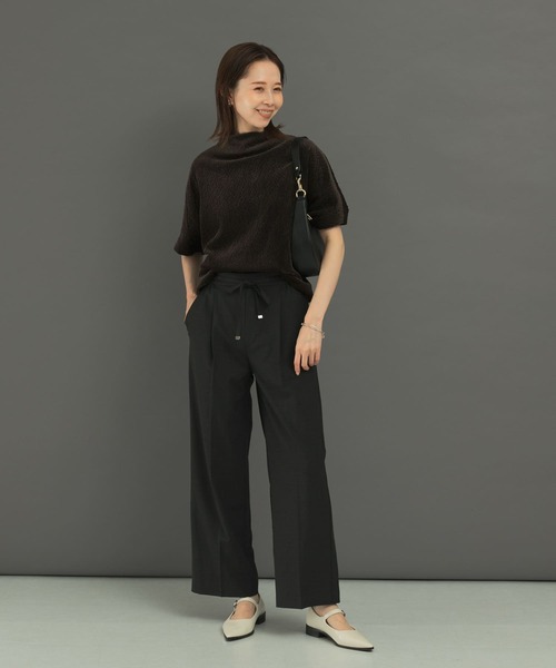 パンツ ウール混ウォッシャブルイージーパンツ レディース : ZOZOTOWN