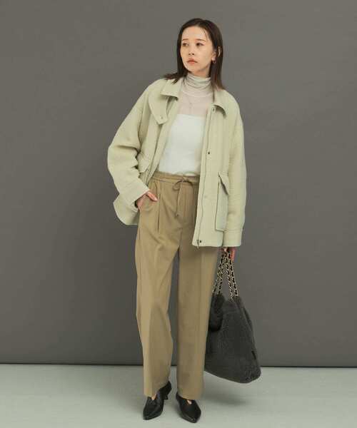 パンツ ウール混ウォッシャブルイージーパンツ レディース : ZOZOTOWN