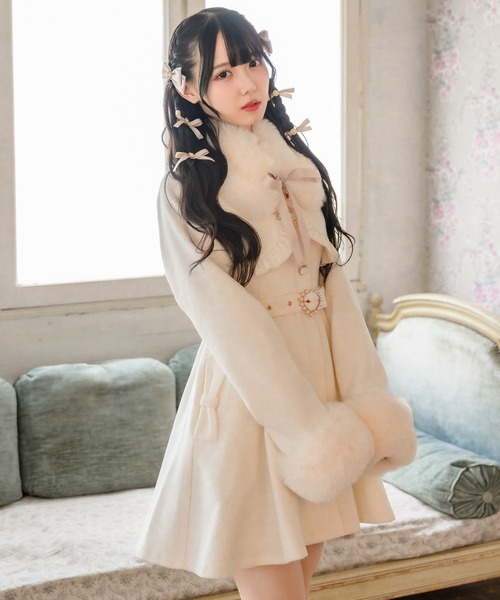 ♡ ROJITA コート ♡ ロジータ ROJITA セーラーカラーコート （グレー