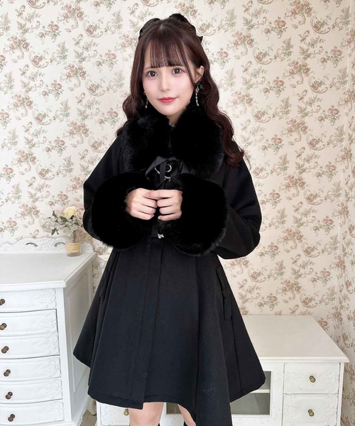 ROJITA（ロジータ） コート アウター パールチャームティペット付き