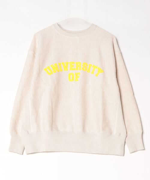 トレーナー スウェット 「Sanca」サンカ / REV.W COLLEGE CREW SWEAT レディース メンズ Sanca（ファッション） トレーナー スウェット 「Sanca」サンカ