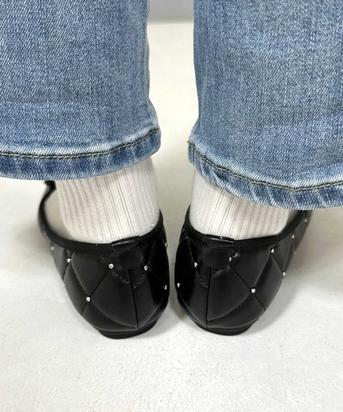 CRB バレエシューズ パンプス スタッズバレエシューズ