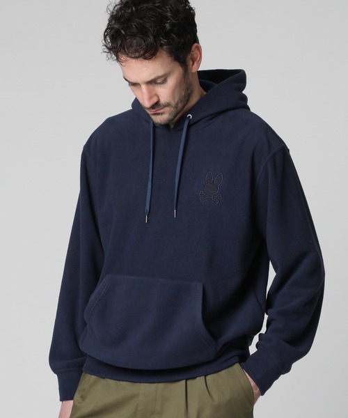 サイコバニー　フリースパーカー Psycho Bunny（サイコバニー） パーカー フリース プルオーバーパーカ