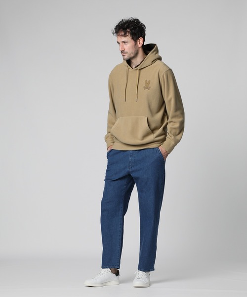 サイコバニー　フリースパーカー Psycho Bunny（サイコバニー） パーカー フリース プルオーバーパーカ