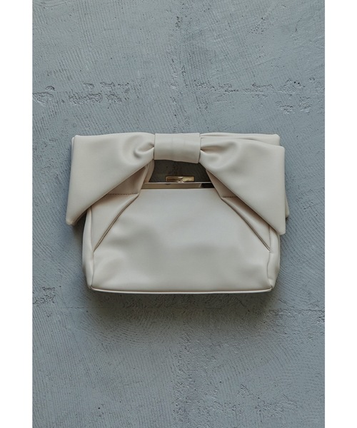 niana ハンドバッグ 2wayダブルリボンハンドバッグ クラッチ