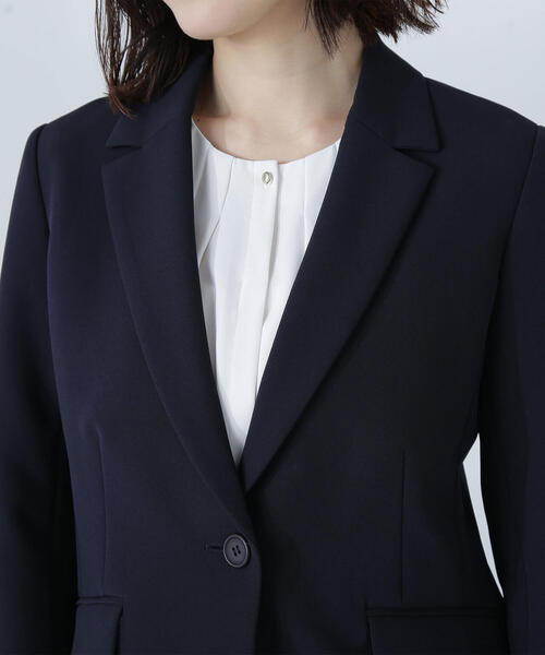NATURAL BEAUTY BASIC ネイビー テーラードジャケット NATURAL BEAUTY BASIC ジャケット テーラードジャケット ダブル