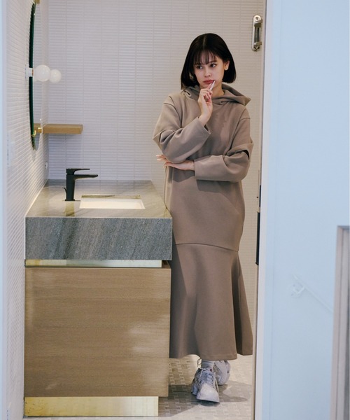 エミ　atelier フーディーカットワンピース レディース サイズ0 フーディーカットワンピース（マキシ丈/ロングワンピース